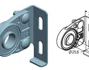 Кронштейн промежуточный IBB-4501 - Alutech